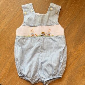 The Bailey Boys Blue Checkered Kids Overalls 3 month